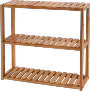 SONGMICS Bamboo Wall Shelf