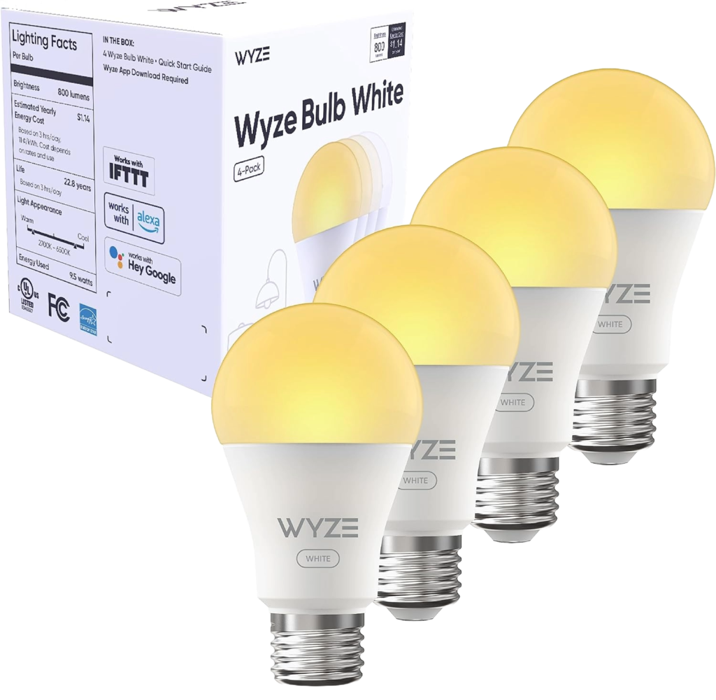 Wyze Bulb 800 Lumen A19 LED Smart Home Light Bulb