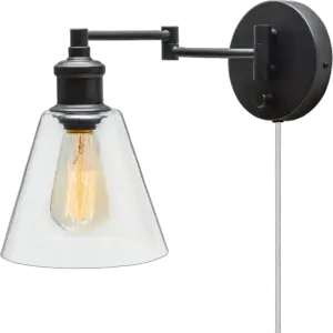 Globe Electric LeClair Wall Sconce Swing Arm Lamp