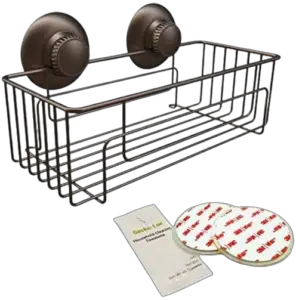 Gecko-Loc Rustproof Stainless Steel Shower Caddy