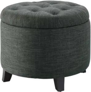 Convenience Concepts Designs4Comfort Round Ottoman Tray