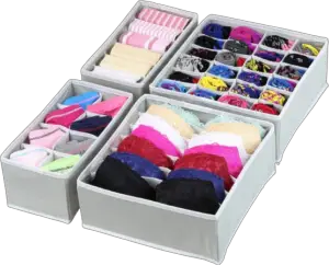 Simple Houseware Closet Underwear Organizer Drawer Divider Set